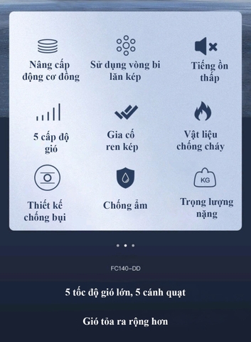 Quạt trần 5 cánh Midea FC140-DD