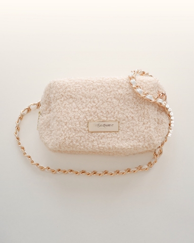 Túi Beige YSL Kèm Dây (13.5x8.5x6cm)