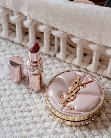 Phấn Nước YSL Vỏ Hồng Limited MỚI 2025 - Touche Eclat Glow Pact Cushion