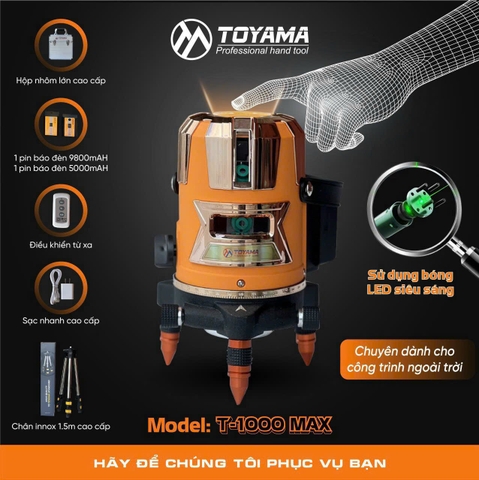 MÁY CÂN BẰNG LASER TOYAMA T-1000MAX