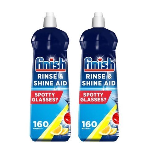 Nước làm bóng bát đĩa Finish Rinse & Shine Aid Spotty Glasses 800ml (thùng 12 chai)