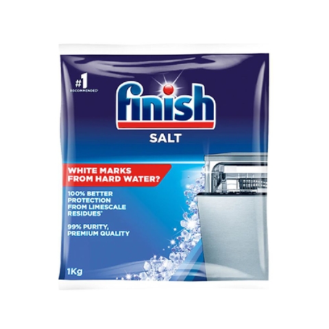 Muối rửa bát Finish Dishwasher Salt 1KG ( Thùng 8 gói )