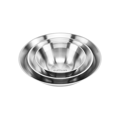 Set 3 đĩa sâu lòng inox tròn Cuitisan EC11-043S3