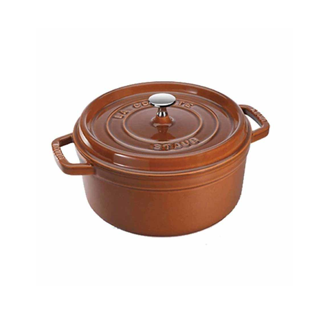 Staub - Nồi tròn màu nâu vàng - 22cm (2.6L)