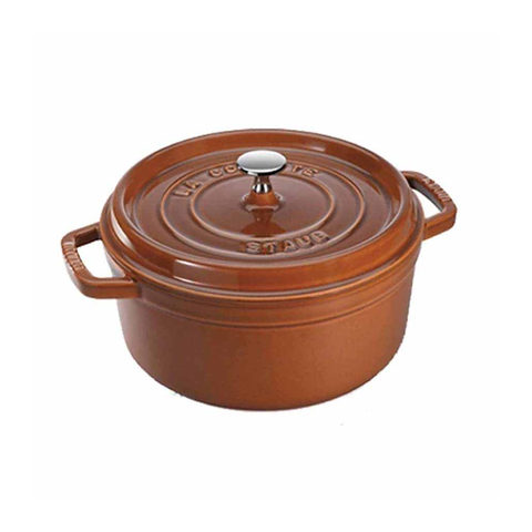 Staub - Nồi tròn màu nâu vàng - 24cm (3.8L)