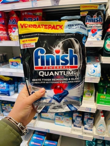 Viên rửa bát Finish Ultimate All in1 hương chanh 60 viên ( thùng 6)