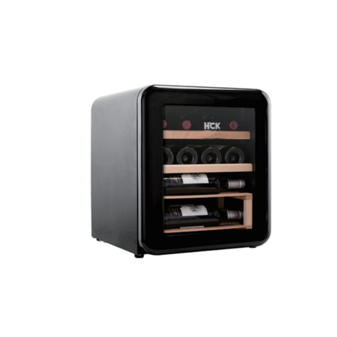 Tủ rượu HCK retro 48L - 17 chai màu đen có mặt kính