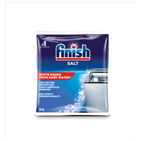 Muối rửa bát Finish Dishwasher Salt 1KG ( Thùng 8 túi )