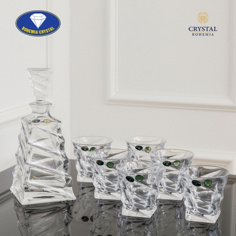 Bohemia - Bộ bình rượu mạnh pha lê CASABLANCA