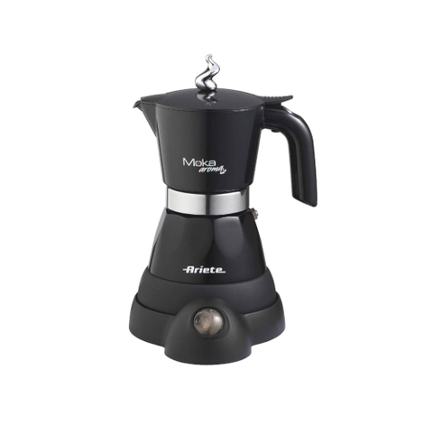 Ấm pha cafe đun trên bếp từ Ariete 00M135811AR0 Moka Aroma Elettrica màu đen