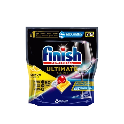 Viên rửa bát Finish Ultimate All in1 hương chanh 60 viên ( thùng 6)