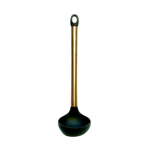 Muôi nấu ăn Ciwete cán màu vàng đồng 30cm