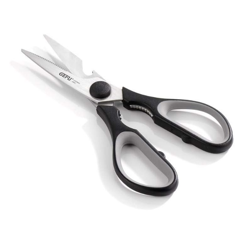 Kéo đa năng nhà bếp GEFU UNA 12650 21cm – Cắt, khui nắp chai & mở nắp vặn Ø30mm