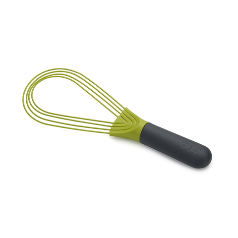 Dụng cụ đánh trứng và xẻng lật 2 in 1 Joseph Joseph 10539 Twist™ 2-in-1 Silikonschneebesen - Grau/Grün VE 6