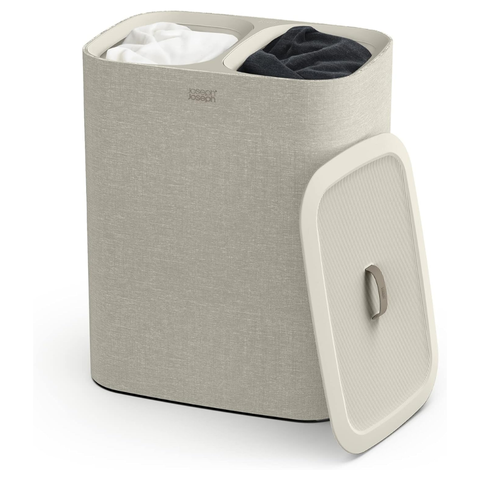 Giỏ đựng quần áo 2 ngăn có quai xách Joseph Joseph 50020 Tota 90L (ECRU)