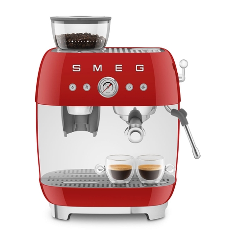 Máy pha cafe SMEG EGF03RDEU màu đỏ có kèm cối xay