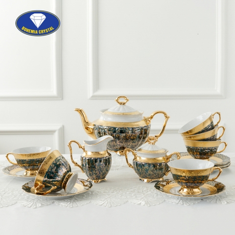 Bohemia - Bộ ấm trà sứ Tiệp MT CS LZ011