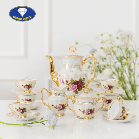 Bohemia - Bộ ấm trà sứ Tiệp MT MS L CE