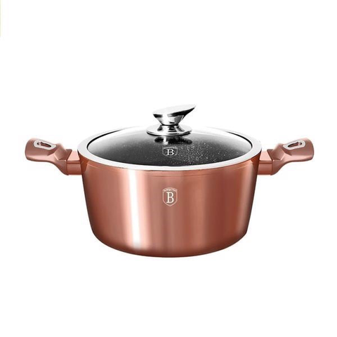 Nồi có nắp Berlinger Haus BH/1516N 28cm - màu vàng hồng