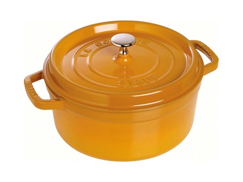 Staub - Nồi tròn màu vàng - 20cm (2.2L) (B)