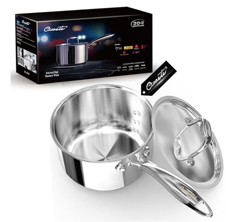 Quánh inox Ciwete Silver Queen Series 16cm