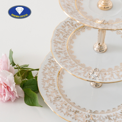 Bohemia - Đĩa sứ Tiệp 3 tầng STOJAN LB111