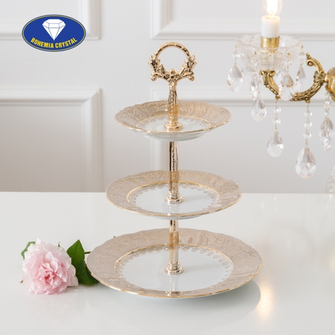 Bohemia - Đĩa sứ Tiệp 3 tầng STOJAN LH111