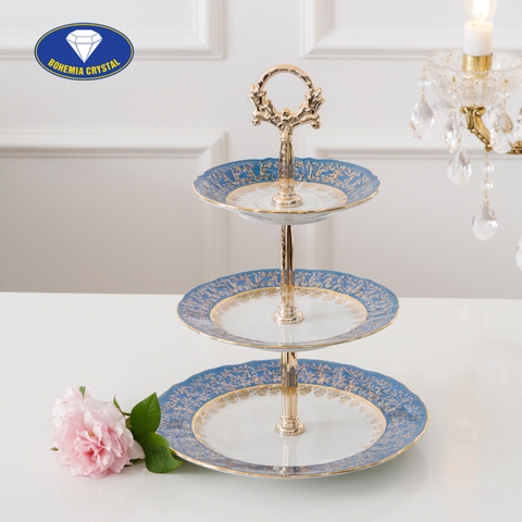 Bohemia - Đĩa sứ Tiệp 3 tầng STOJAN LM111