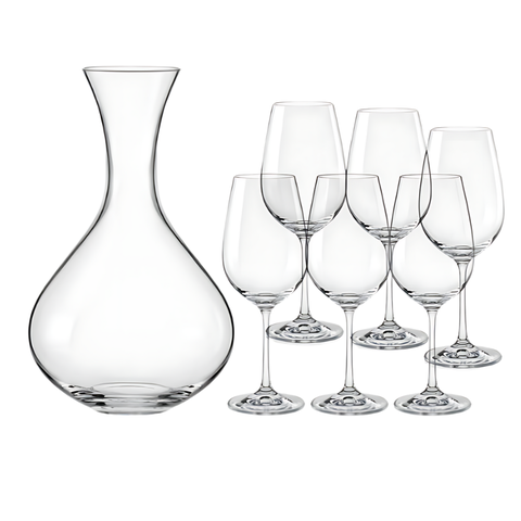 Bộ 6 ly kèm 1 bình thở nguyên set Bohemia Viola