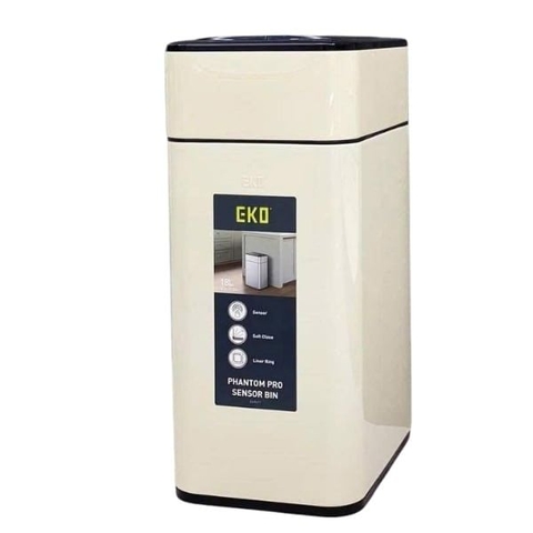 Thùng rác cảm biến vân tay EKO Sensor EK9577-18L-VNS màu kem