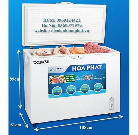 Tủ 1 ngăn đông 500l 1 cánh ( lòng sử dụng thực 252L) dài 108cm rộng 61cm