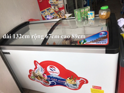 Tủ đông kính cong Nishu NTK 688SK 1 ngăn đông 600l