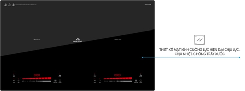 Bếp đôi điện từ kết hợp hồng ngoại Hòa Phát HPC H21A2