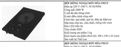 Bếp hồng ngoại đơn Hòa Phát HPC F11A2