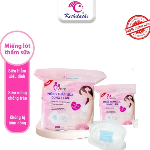 Miếng lót thấm sữa Mami Care - siêu thấm, bông đã qua tiệt trùng