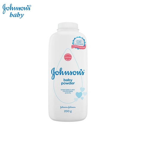 Phấn thơm Johnson's Baby màu trắng - 200gram