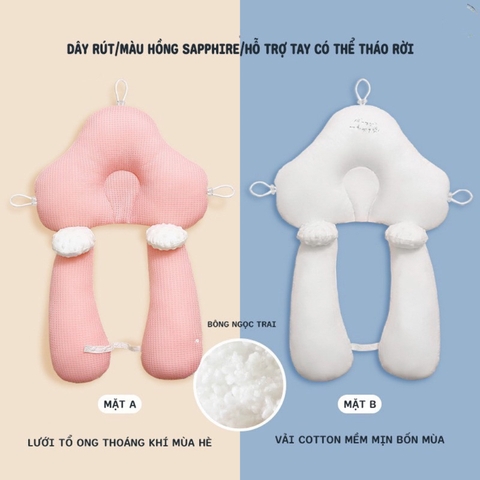 Gối chặn kèm gối nằm chữ U hình nấm