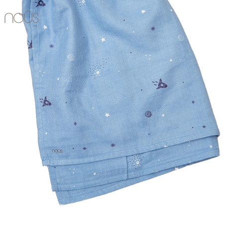 Khăn xô 2 lớp xanh tàu vũ trụ