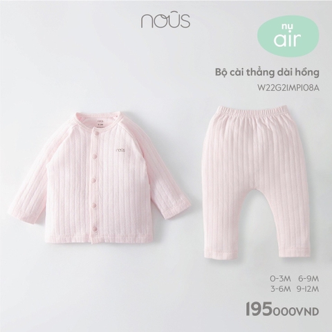 Bộ cài thẳng dài Nous hồng