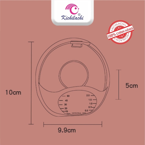 Hộp 2 cốc hứng sữa Kichilachi