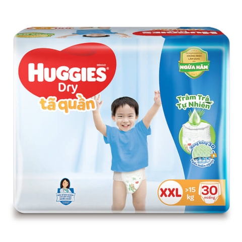 Tã quần Huggies Dry size 2XL 30 miếng (13-25kg)