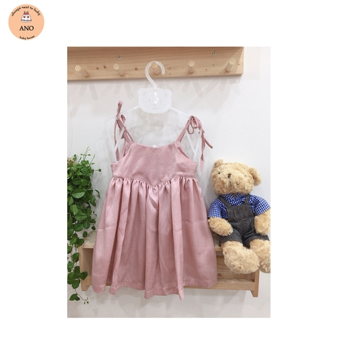 Đầm bé gái siêu cute Ano - Hồng nhung