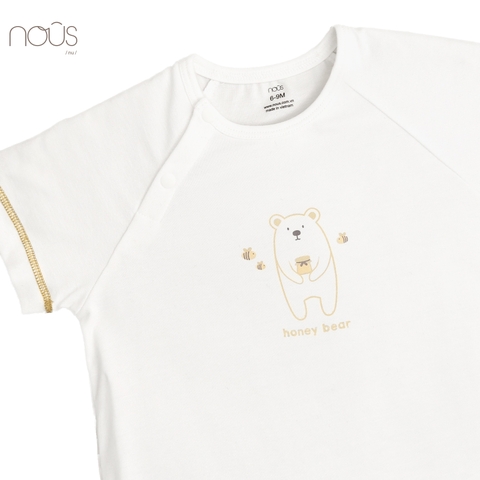 Bộ body cộc trắng hình gấu