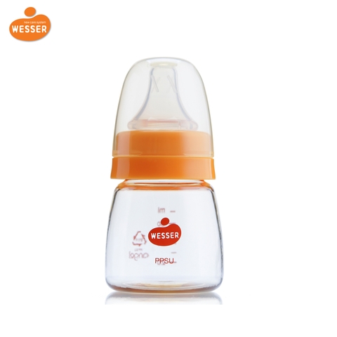 Bình sữa Wesser cổ hẹp nhựa PPSU 60ml