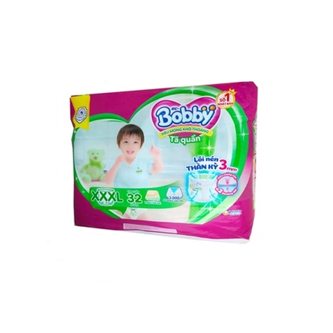 Tã quần Bobby Fresh size 3XL 32 miếng (20-35kg)