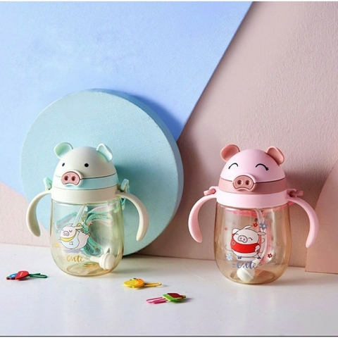 Bình nước hình thú cho bé 350ml (Có van chống sặc)