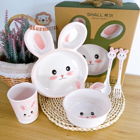 Set Đồ dùng ăn dặm 5 món Hermon HM2803 - Honper NK