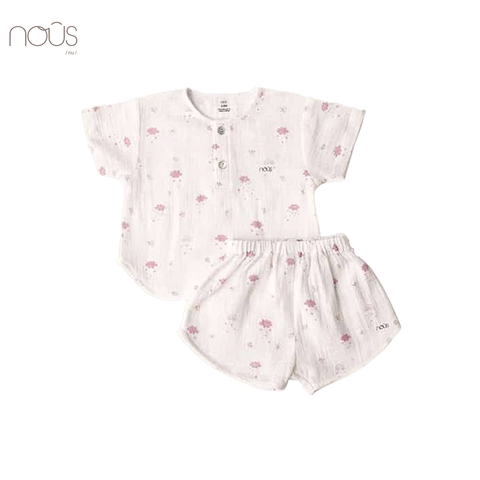 Bộ cài thẳng cộc trắng hình ong nhỏ