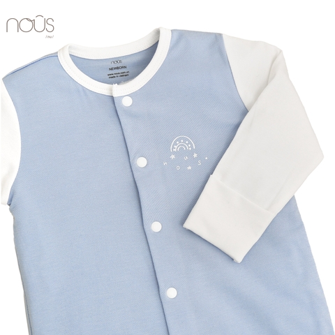 Bộ body có tất xanh hình cầu vồng size Newborn (dành cho bé sơ sinh dưới 3.8Kg)