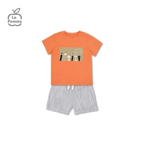 Bộ cộc tay La Pomme mèo con và cây bút vẽ